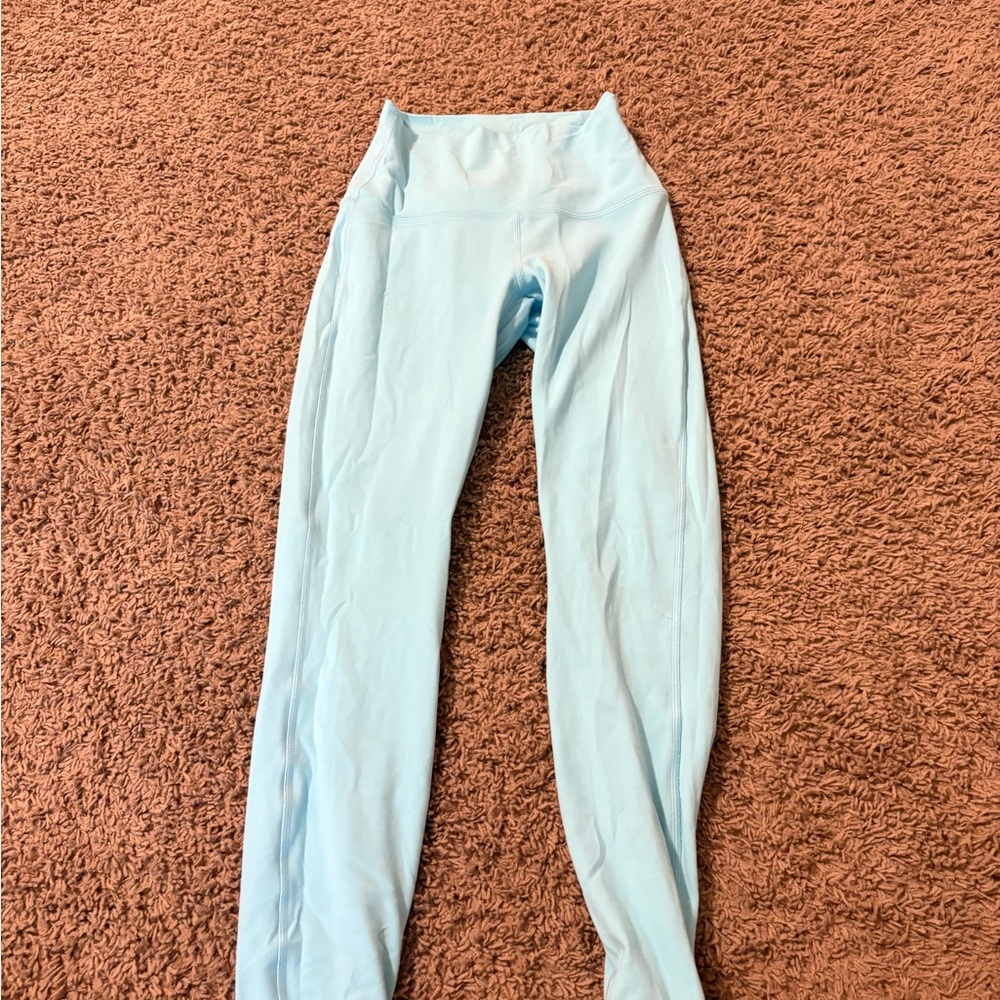 Lululemon Light Blue Leggings 25 inch!